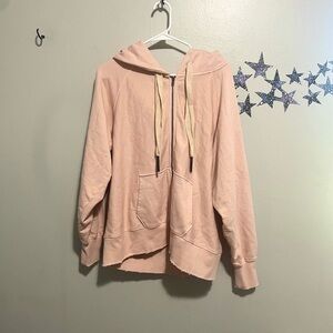 Sandrine Rose Oversized Zip-Up Hoodie